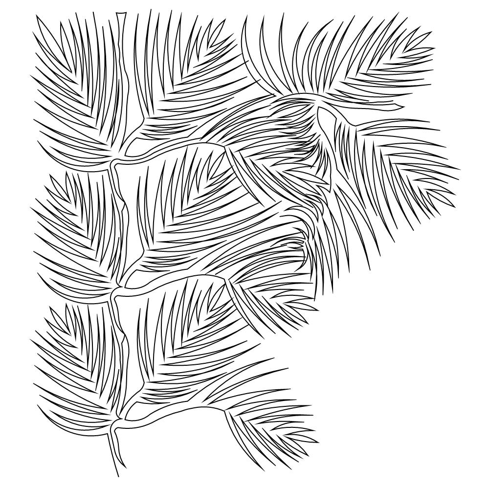 pine needle brd crn 001 Digital Pattern Sweet Dreams Quilt Studio